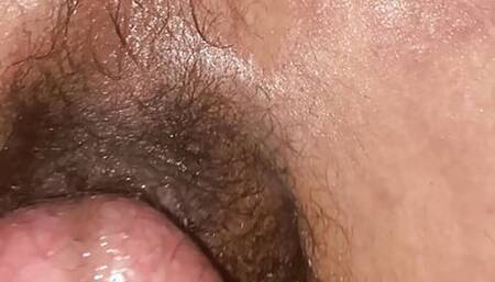 Tinny sisi play with his chastety cage and huge dildo