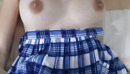 Big titted student does it with her teacher