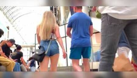 Blonde GF In Shorts