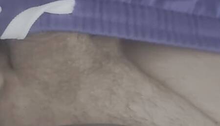 Masturbating in soccer shorts