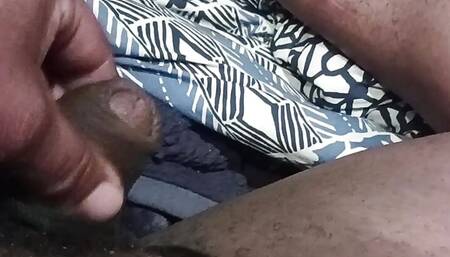 Tied up my small tiny little penis and played with it