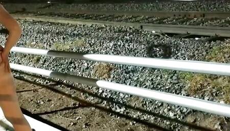 girl walks in a short dress without panties down the street and fucks a stranger in public in front of onlookers