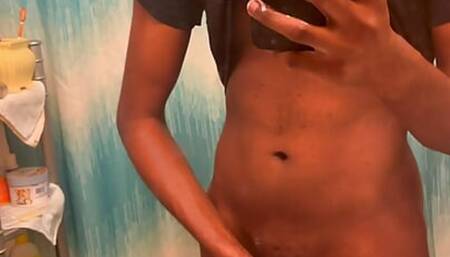 Sexy teen jerking off