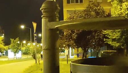 Risky duo street wank (caught)