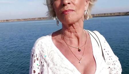 Eva 70 years old still wants two beautiful cocks