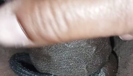 Playing with my fresh shaved tied up BBC