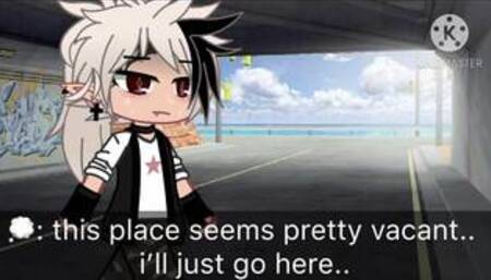 gacha club guy pisses and cums under bridge