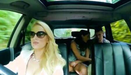 18 Yo Inside The Backseat Movie With Jimena Lago, Angel Wicky, Sam Bourne - Brazzers Official