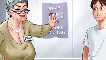 Roz: old grandma Roz long for fresh young dick