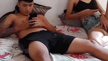 What are you doing stepsister!! Why are you masturbating next to me?