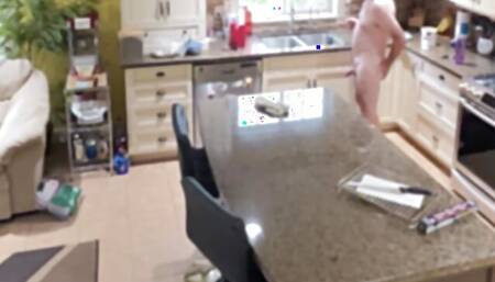 Caught dad on home security