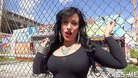 Carmen De Luz In Beautiful Latin Adores Stick Insertion