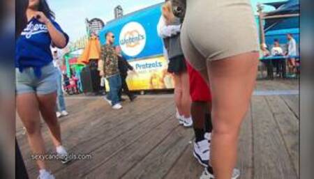 Big Booty Teen In Shorts