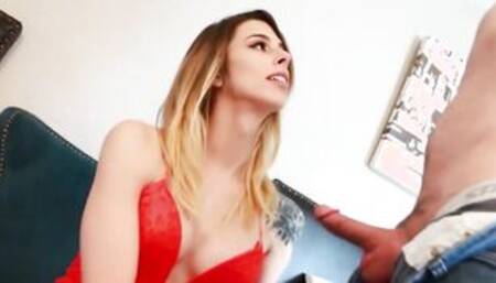 TRANSEROTICA Transexual Lady Casey Kisses Anal Fucked Hardcore