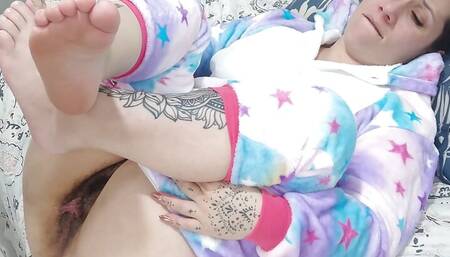 Curious Goddess - unicorn girl showing her ass fucking her ass