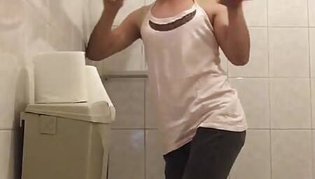 Young femboy in highheels