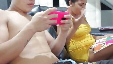 I fuck my neighbor when she is visiting with my wife looking at her books