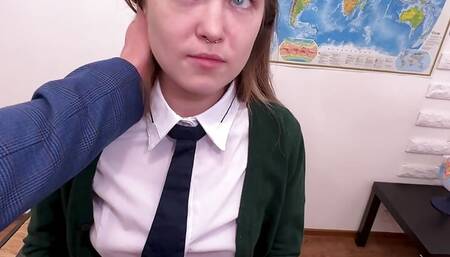 STEPDAUGHTER LEARNS TO TAKE MY CUM