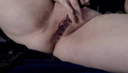 Dildo Play with screw and glass dildo!