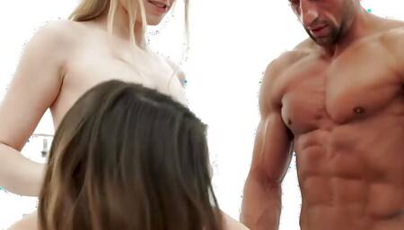 If Only I Could Come Home To Something Like This - Threesome With Two Young Mormon Wives