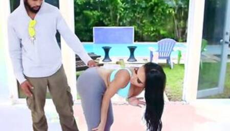 Kim's Yoga Pants Video With Lela Model, Stallion - Brazzers Official