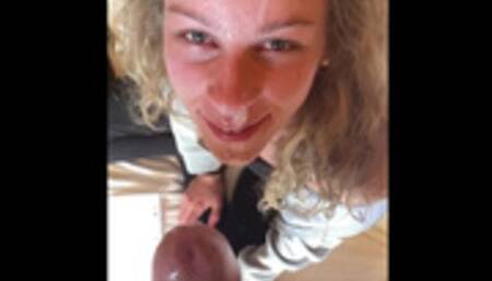 MY 18 GIRLFRIEND SWALLOWED ALL MY CUMSHOT BEFORE TO GO WORK