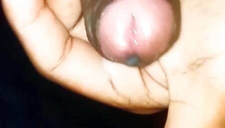 Asian Big Black Dick Fast Handjob and Sweet Creamy Jizz Cumming, Stunning Pleasure