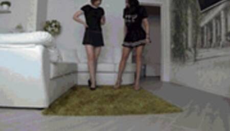 black panties under pleated skirts IV