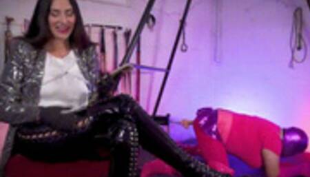 Candi Fucks the Sex Machine - Stella Liberty gives Candi Cumdump Femdom Sissy Training with Fucking Machine - hd wmv