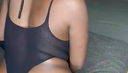 Fucking Mr Blue dildo