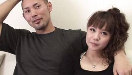 Japanese mistress has raw sex inside front of happy bf