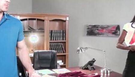 Oily Office Video With Johnny Sins, Diamond Jackson - Brazzers Official