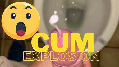 Big cum explosion slow motion