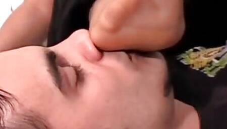 Lick and smell those feet