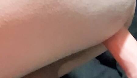 Guy with Sexy dick fingers ass, has pre cum dripping