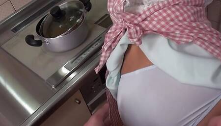 Japanese stepsister Kyoka Makimura sucks cock, uncensored.