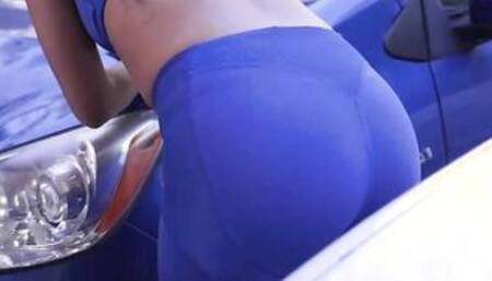 Bubble Butt Latina Sophia Leone showers before taking cock from stranger