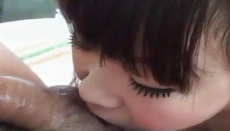 Ruri is a cute petite Asian hottie with big tits and a Hairy bush. She loves to suck on cock and especially likes her dicks