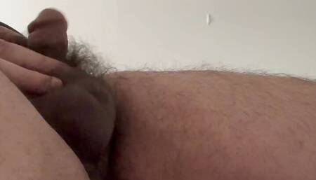 Playing with my Hairy Cock Middle Eastern Chubby Fat Guy
