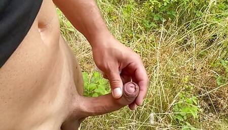 Outdoor Handsfree cumshot orgasm