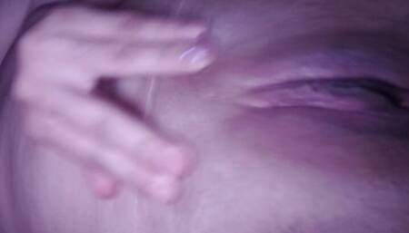 Horny white girl with big tits gets wet on a dick