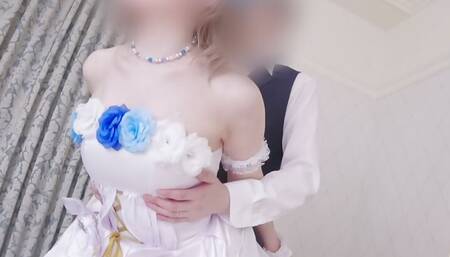 (vol1) Japanese Idol Cosplayer  wedding dress costumes sex