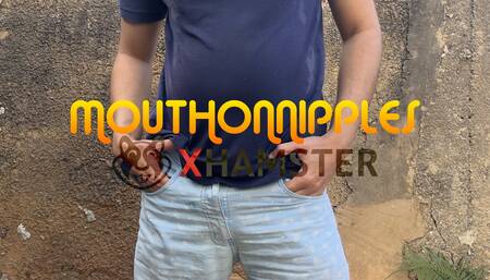 Wetting my shirt with piss