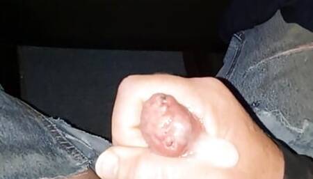 Cum through sewn foreskin