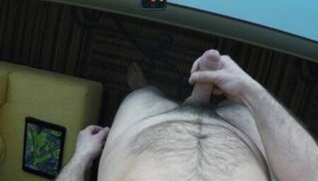 Jerking Big Uncut Foreskin Cockring CumShot