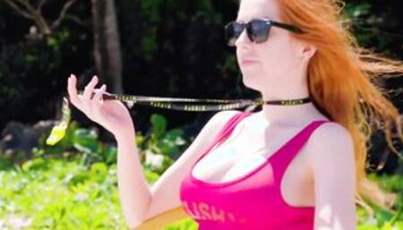 TUSHY Bodacious red haired Scarlett loves wild anal