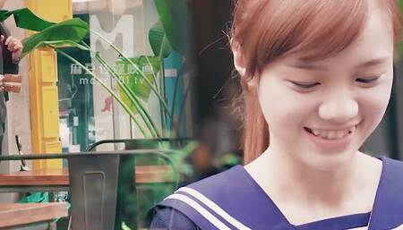 Cute skinny Asian slut with soft body and big butts have a hardcore sex with big dick