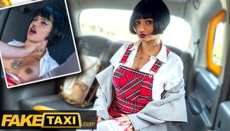 Fake Taxi Super Sexy French Student Seduces Taxi Driver for a Free Ride