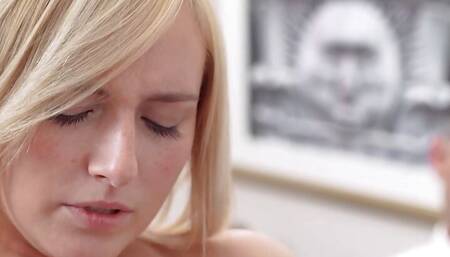 Stunning Blonde Future Mormon Wife Is Examined By The Mormon Doctor While Her Poor Future Hubby Is Watching