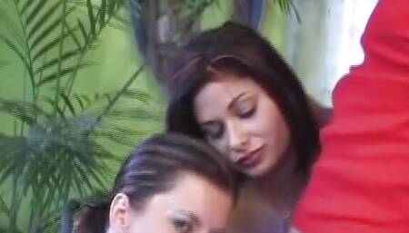 Two curvy and wild German sluts love sharing a big load of cum